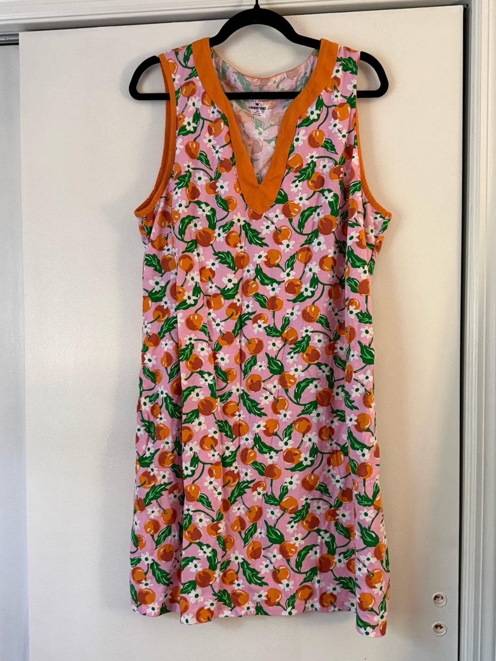 Draper James x Land’s End Orange Print Dress